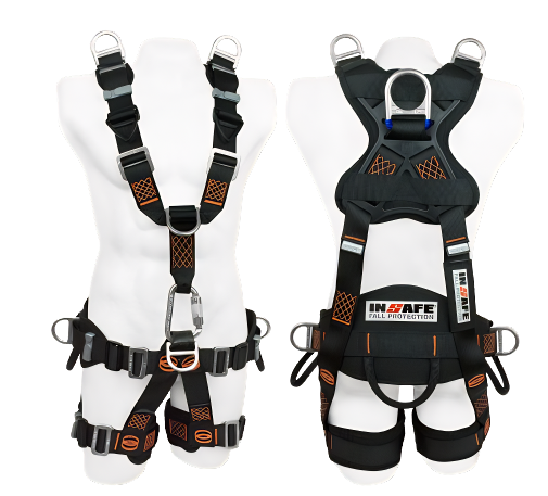 [IN-8007-1] ARNÉS 7 ARGOLLAS PARA RESCATE PARA ESPACIOS CONFINADOS CON SOPORTE LUMBAR (IN-8007-1)